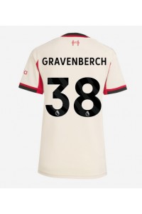 Liverpool Ryan Gravenberch #38 Jalkapallovaatteet Naisten Vieraspaita 2025-26 Lyhythihainen